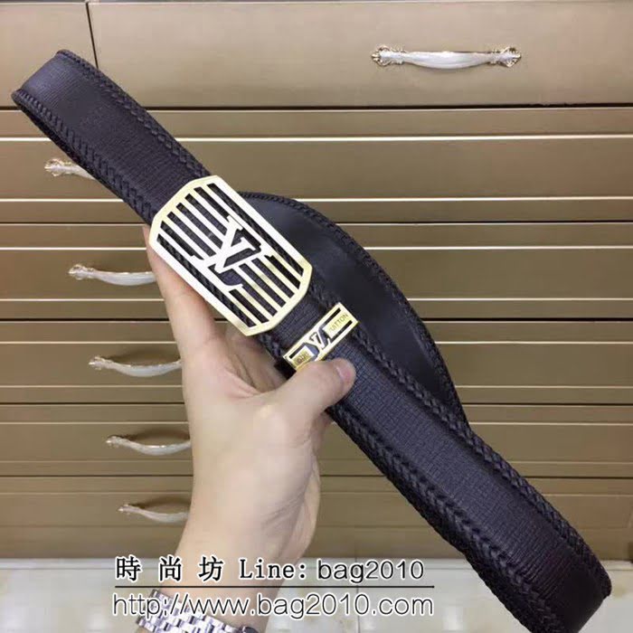 路易威登LV Louis Vuitton 原單義大利進口手工牛皮 海外專櫃新款 高端男士皮帶 LHG1106
